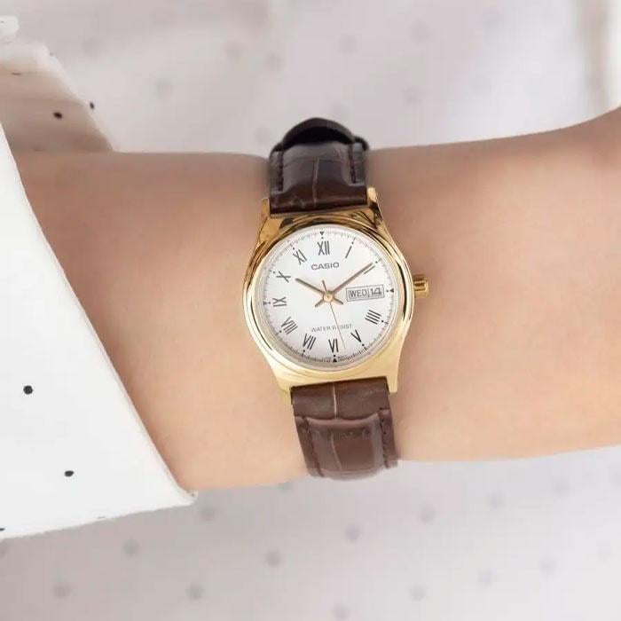 Наручные часы женские Casio LTP-V006GL-7B Timeless Collection Lady Timeless Collection Белый (2917379614)