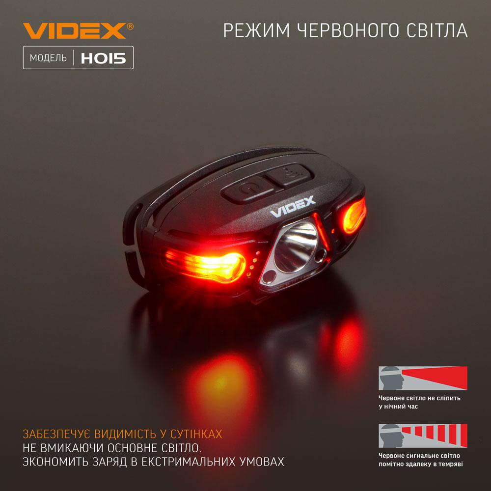 Фонарь налобный светодиодный Videx VLF-H015 330 Lm 500 0K (100789) - фото 11