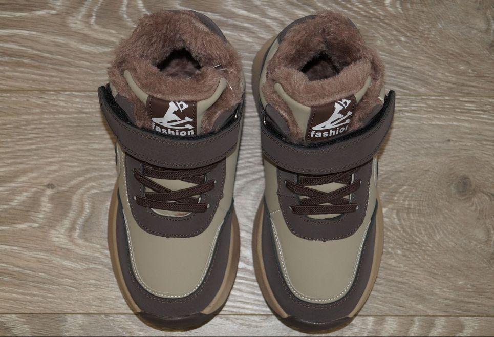 Черевики зимові дитячі Bessky р. 30 19 см Хакі/Коричневий (31564-30) - фото 5 Черевики зимові дитячі Bessky р. 30 19 см Хакі/Коричневий (31564-30) - фото 5