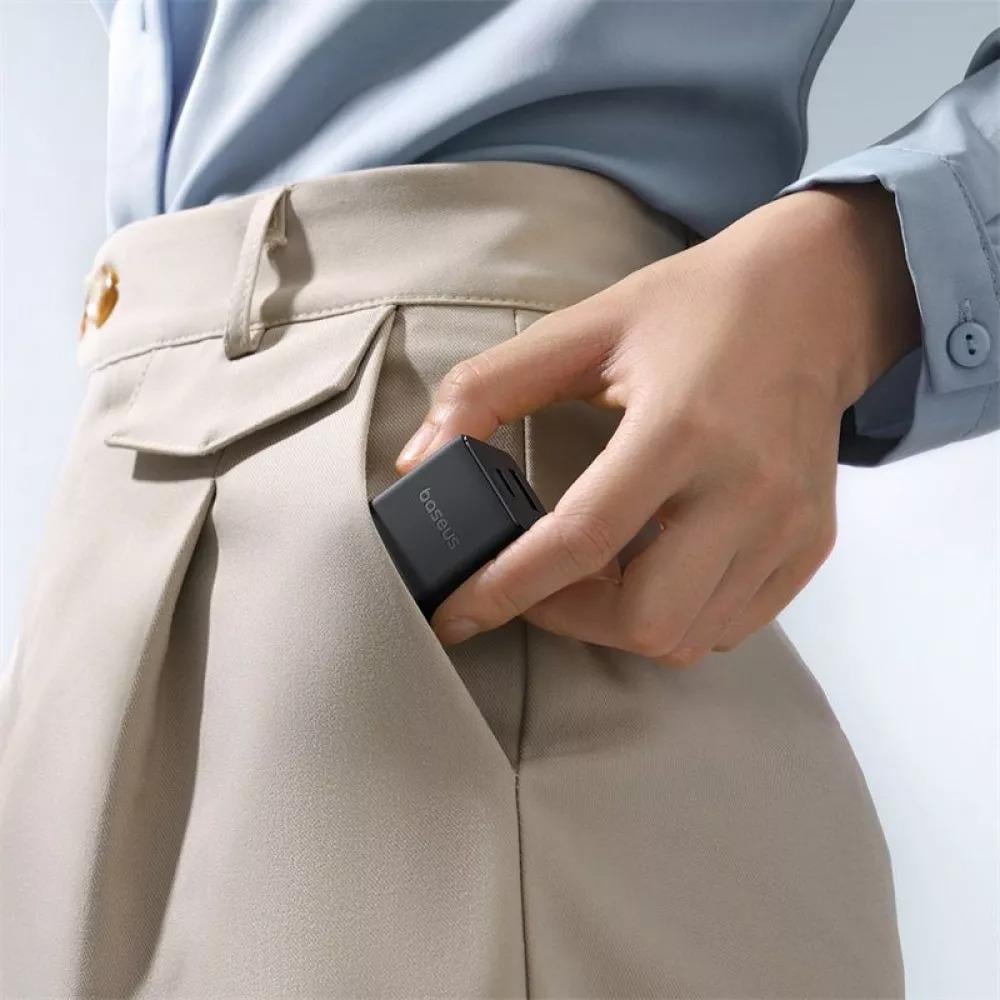 Зарядний пристрій BASEUS Palm Fast Charger Type-C 60W 1 м Black - фото 8