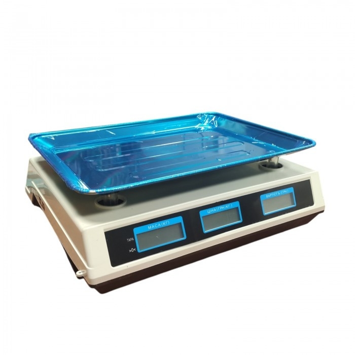 Торговельні ваги Domotec MS-228 електронні двосторонній дисплей з акумулятором 6V 50 кг/5 г (33285361) - фото 3
