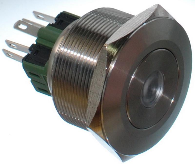 ᐉ Кнопка антивандальная 2 положения 6 контактов индикация (кн586)