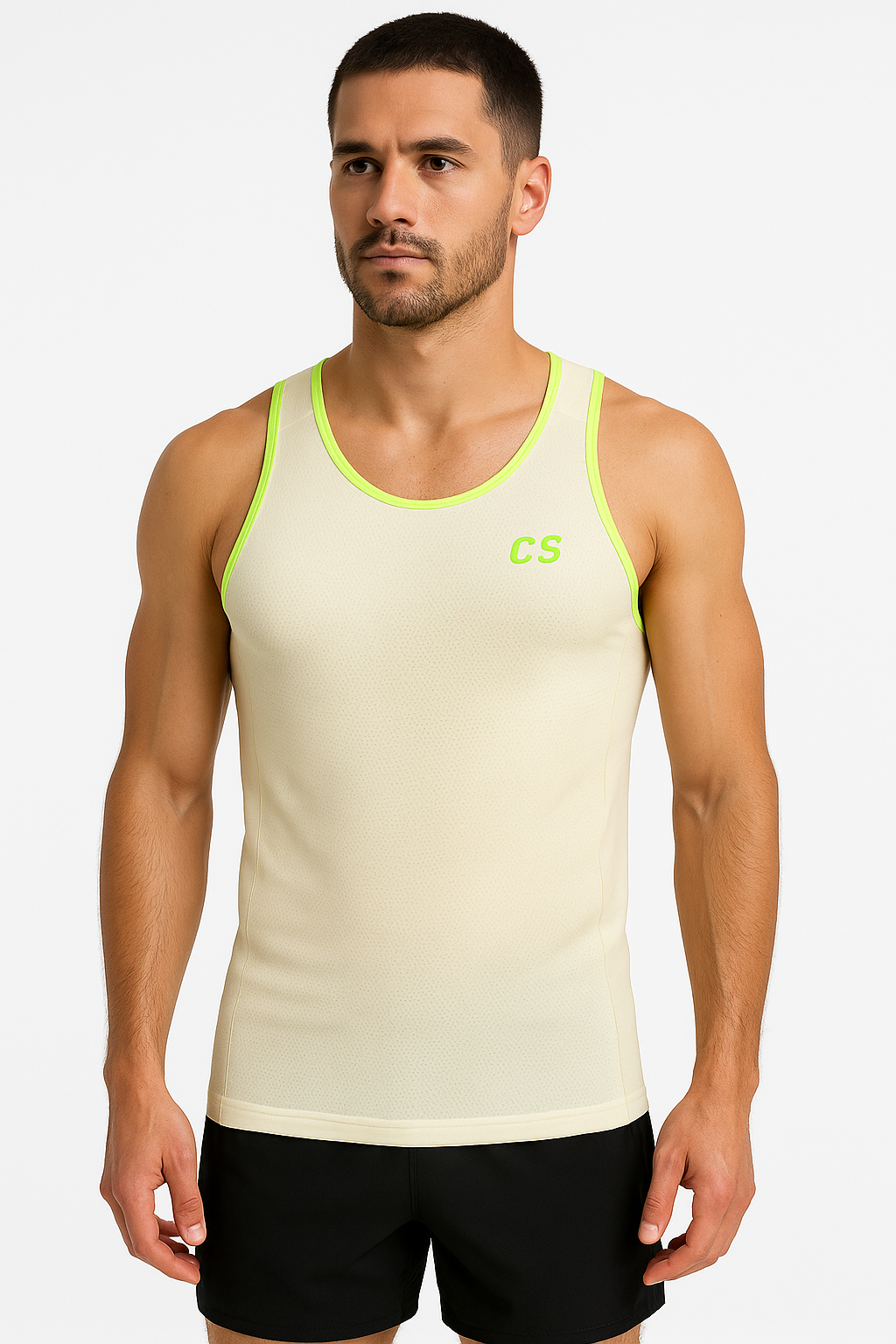 Майка мужская спортивная CS Performance Singlet M CreamNeon Green (ATSM7436059M)