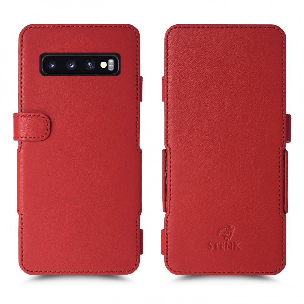 Чехол книжка Stenk Prime для Samsung Galaxy S10 Красный (63756)