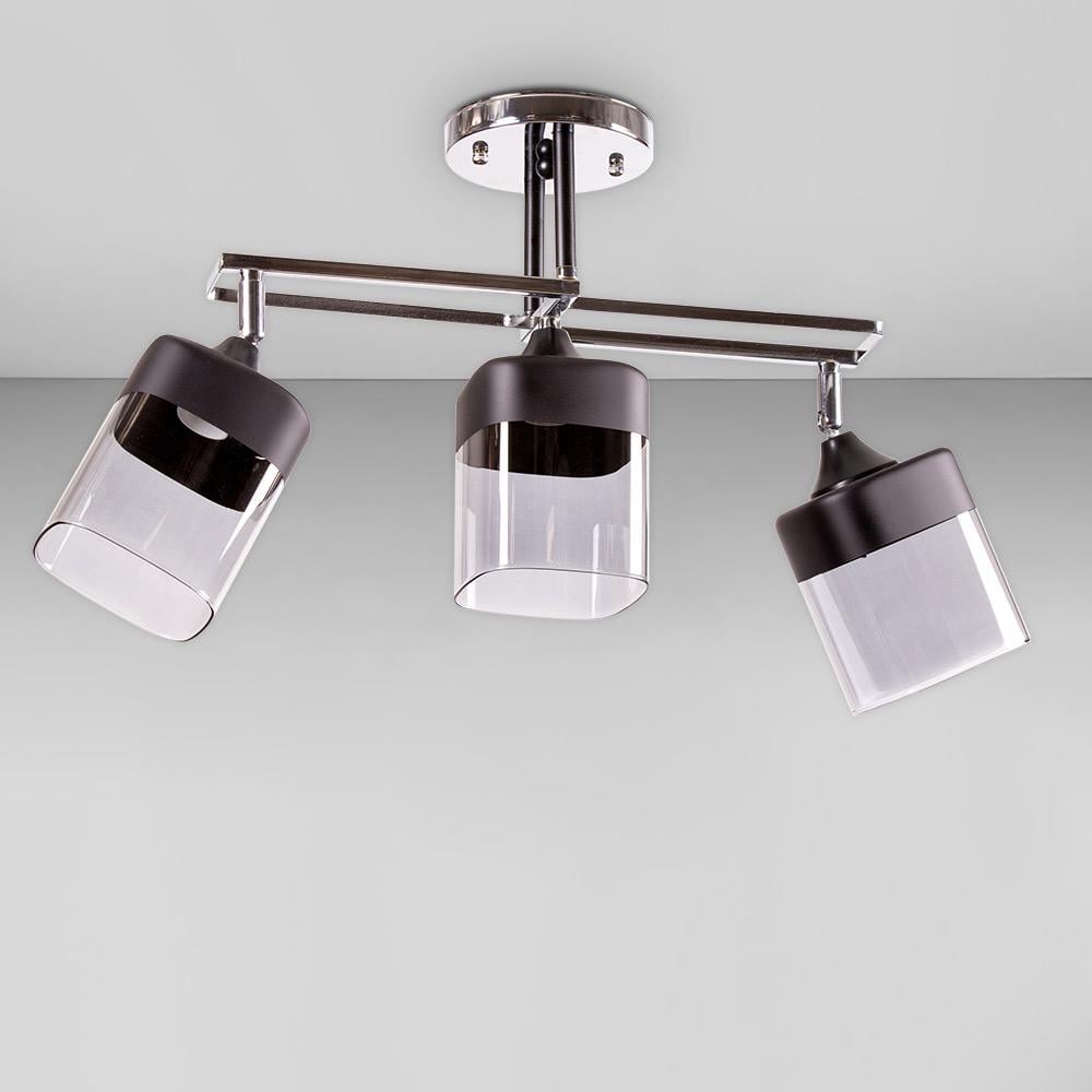 Потолочная люстра Light House SR-18522/3 BK+CH 520х120х300 мм Черный/Хром
