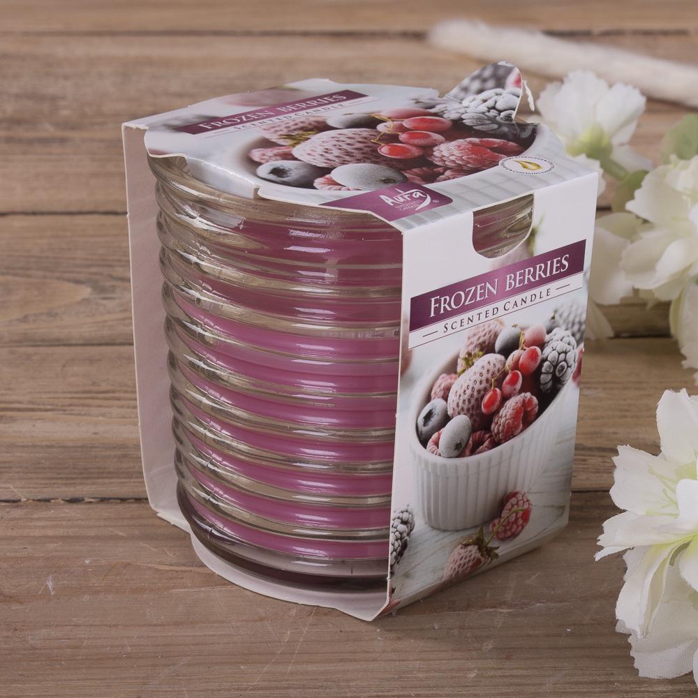 Аромасвеча Frozen berries в ребристом стакане (3651-9)