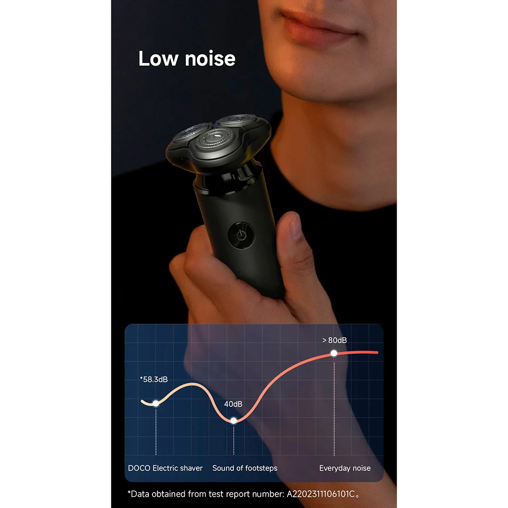 Електробритва DOCO Shaver RS002 Black - фото 7 Електробритва DOCO Shaver RS002 Black - фото 7