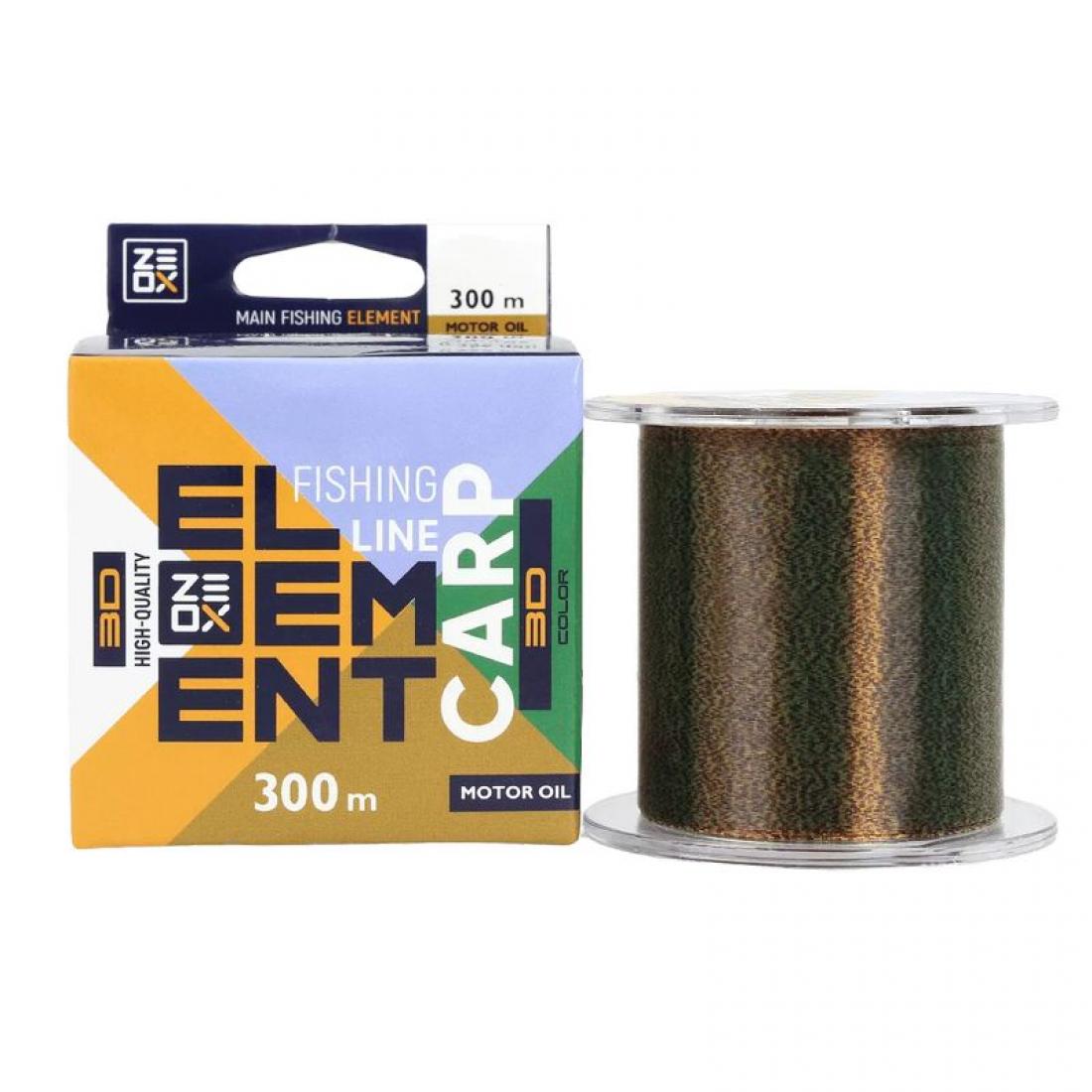 Леска Zeox 3D Element Carp Motor Oil 0,309 мм 300 м (3KB5001)