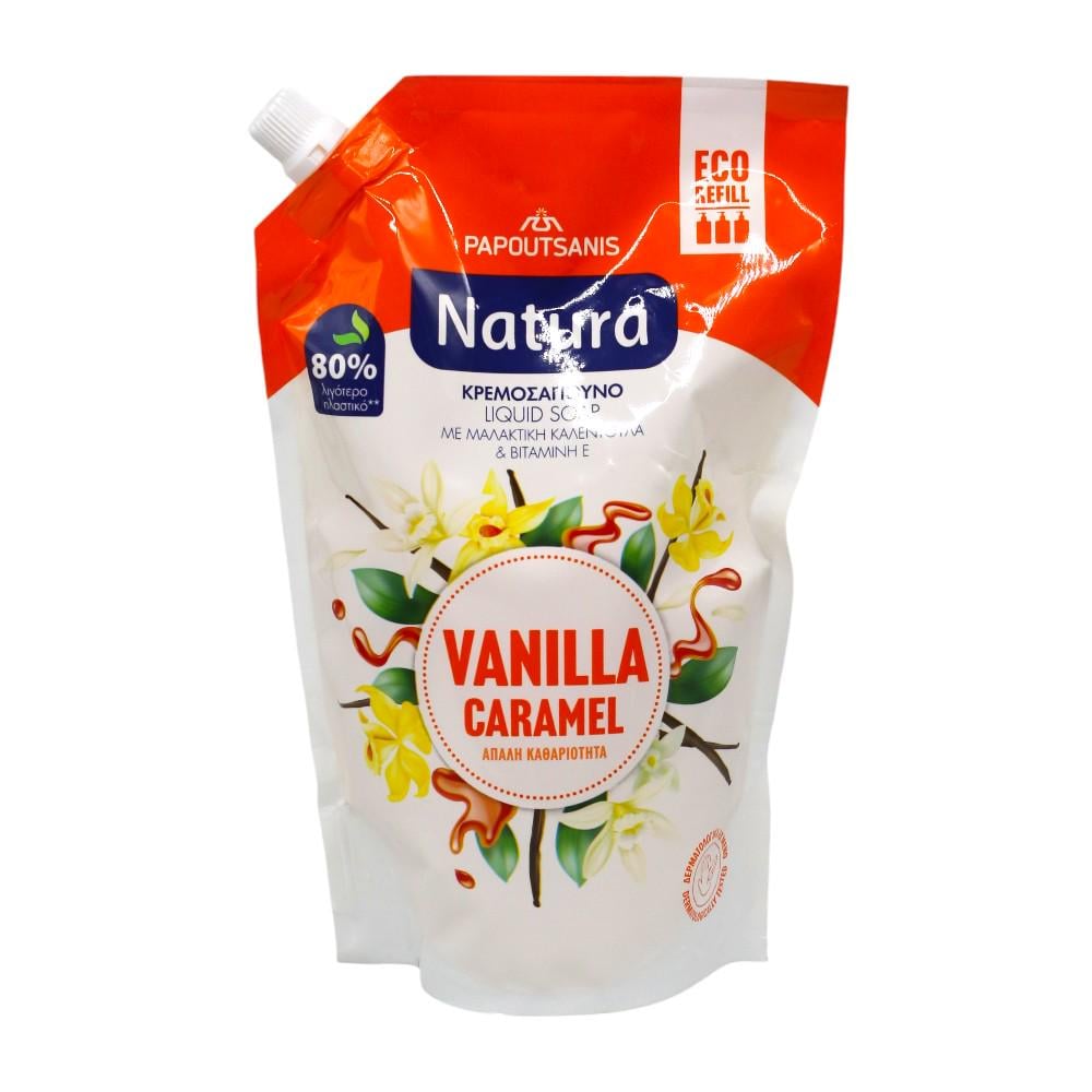 Мыло жидкое Natura Vanilla Caramel 750 мл запаска