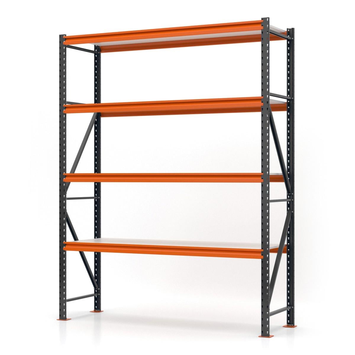 Стелаж PIN Special металевий пофарбований 4 полиці з ламінованого ДСП 2500х2270х600 мм