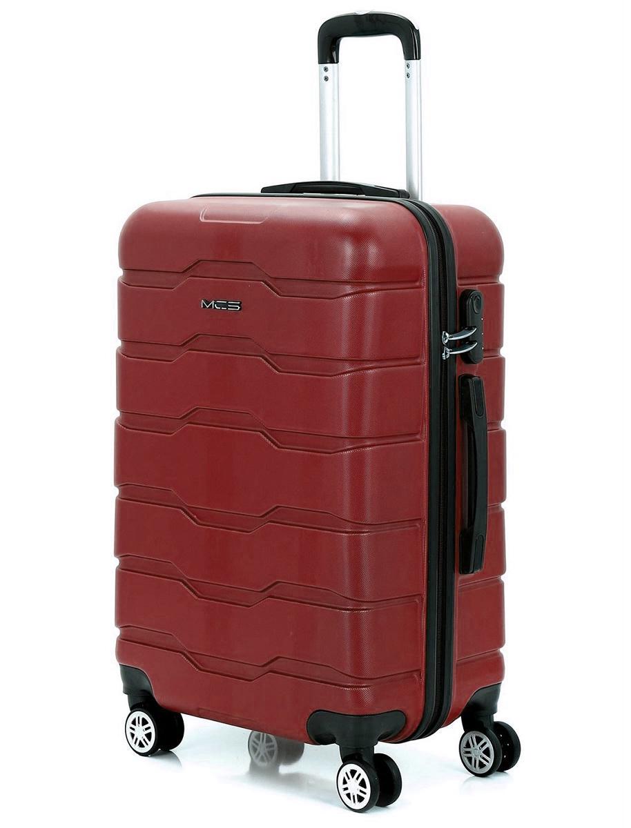 Валіза пластикова MCS V302 середня Бордовий (Mp00002)