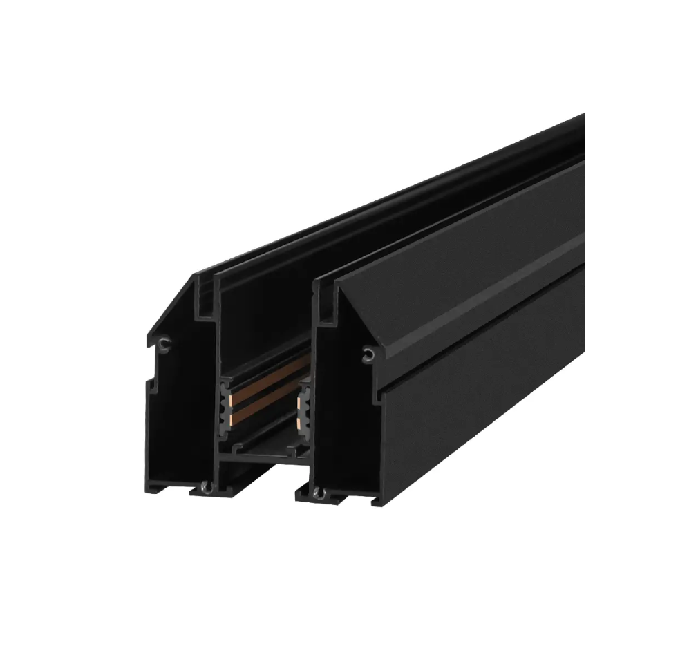 Трековий шинопровід магнітний для натяжної стелі PROFESSIONAL 1 м Чорний (e610062)