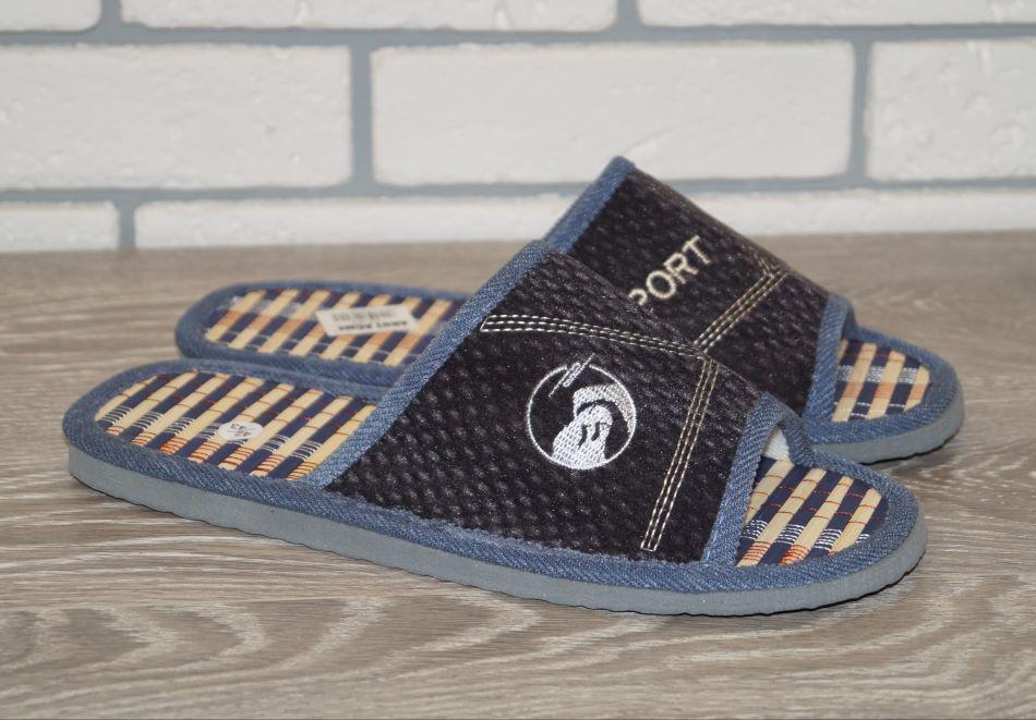 Тапочки комнатные Plaazzo 40/41 р. 27,5 см Серый (30343-4041)