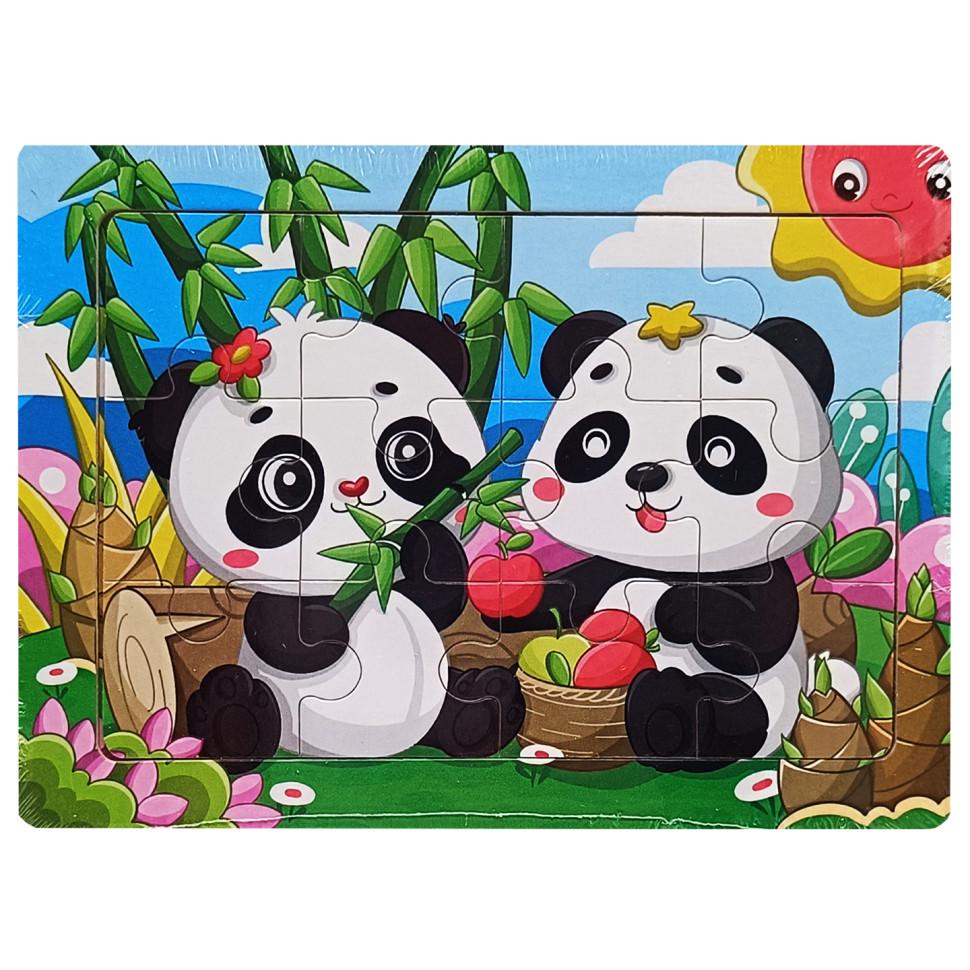 Пазл-вкладиш дерев'яний дитячий Пандочки MD 1343-14 12 ел. (RLT52776) Пазл-вкладиш дерев'яний дитячий Пандочки MD 1343-14 12 ел. (RLT52776)