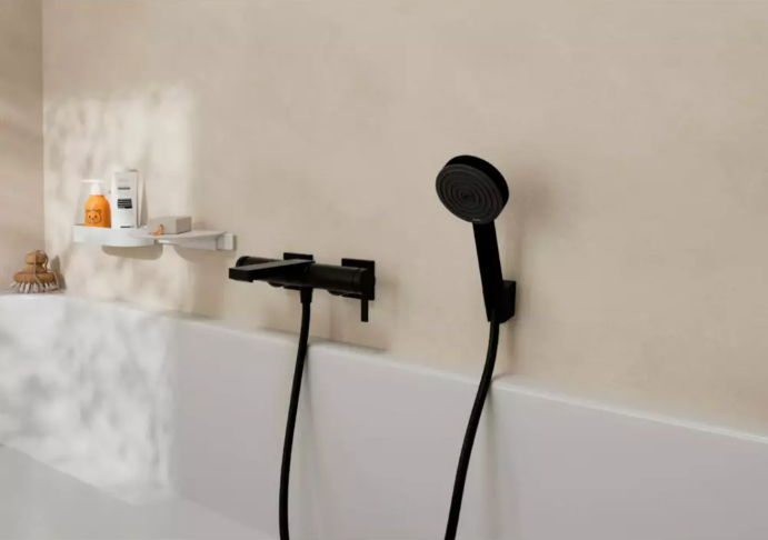 Змішувач для ванни Hansgrohe Tecturis S 73422670 Чорний матовий (539524)