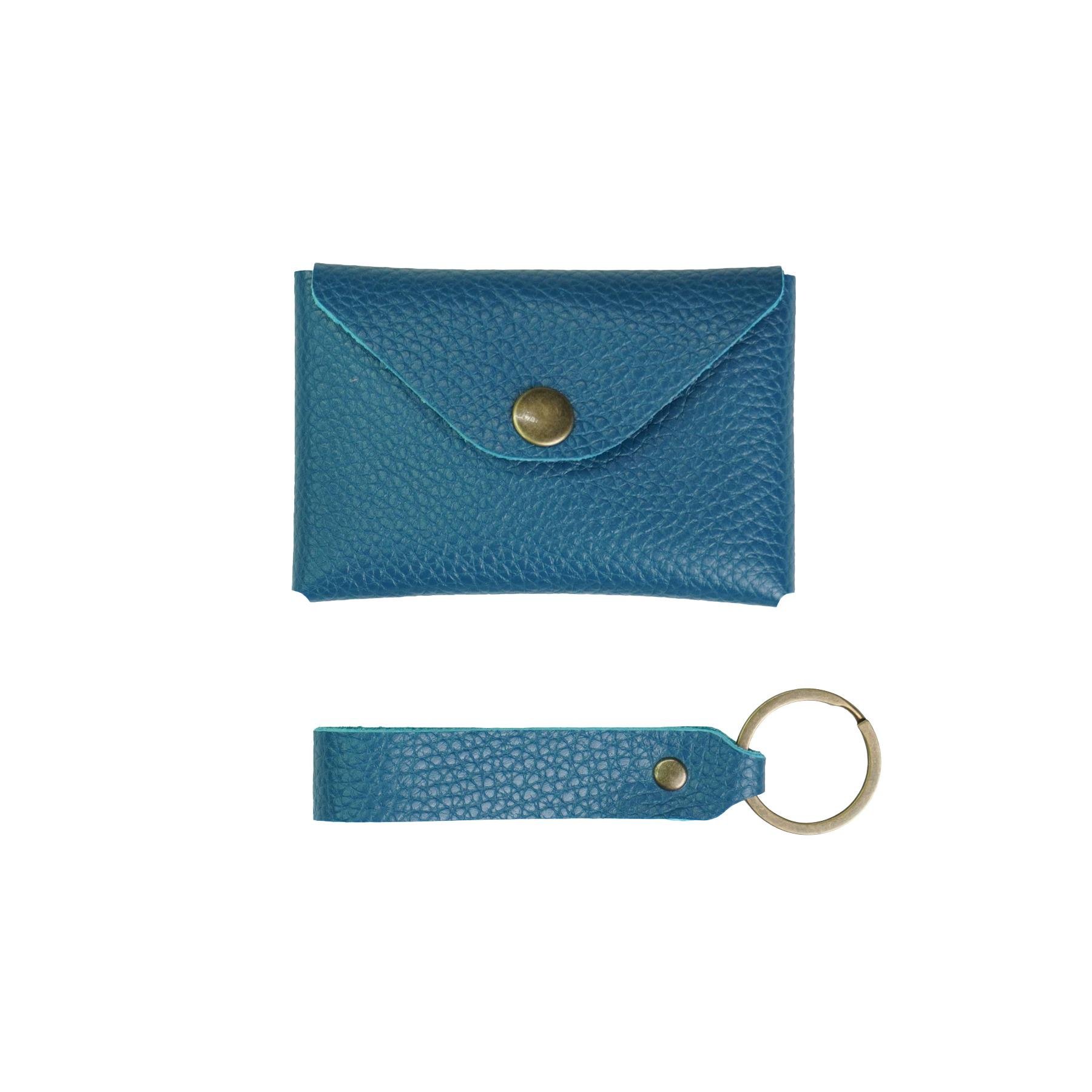 Гаманець шкіряний Флотар Mini-01 Синій