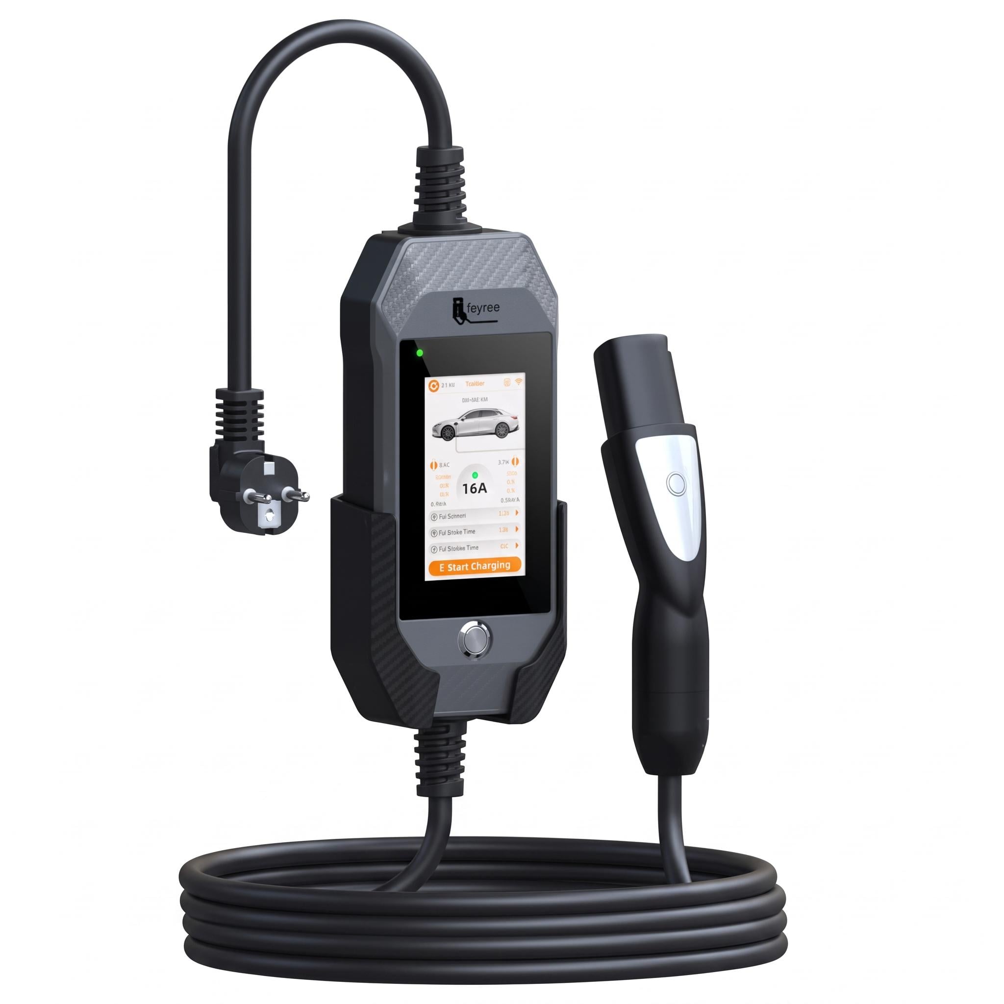 Зарядка для электромобиля Feyree 3,5 кВт 16A Tesla Grey Lion EV-Ultra/Smart APP Wi-Fi Grey (3199765668)
