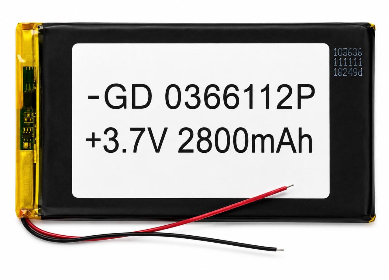 Аккумулятор литий-полимерный 0366112P универсальный 2800 mAh (000020518)