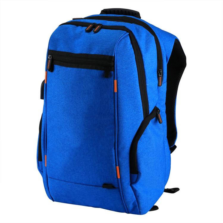 Рюкзак WTYD Solar Backpack SUN0428 АНТИвор с солнечной панелью Синий