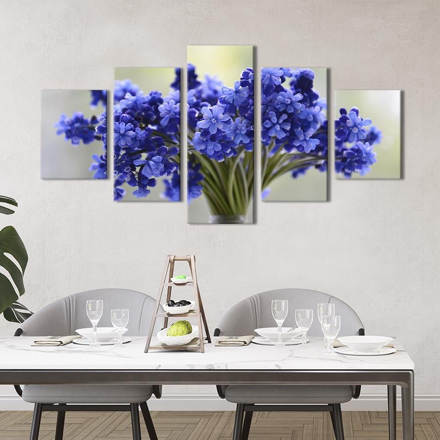 Картина на холсте Милые цветы незабудки 187x94 см (863-52)