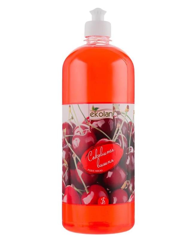 Мыло жидкое Ekolan Сочная вишня пуш-пул 1000 г (6525)