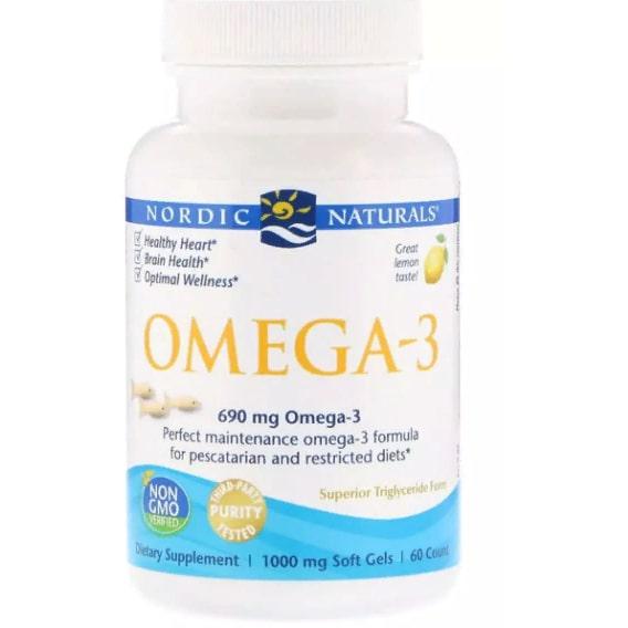 Омега 3 Nordic Naturals Omega-3 1000 мг 60 Soft gels Lemon (NOR41760) Омега 3 Nordic Naturals Omega-3 1000 мг 60 Soft gels Lemon (NOR41760)