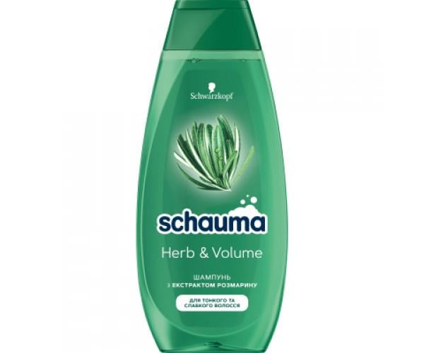 Шампунь Schauma Herb & Volume с экстрактом розмарина для тонких и слабых волос 400 мл (9000101647433) - фото 1 Шампунь Schauma Herb & Volume с экстрактом розмарина для тонких и слабых волос 400 мл (9000101647433) - фото 1