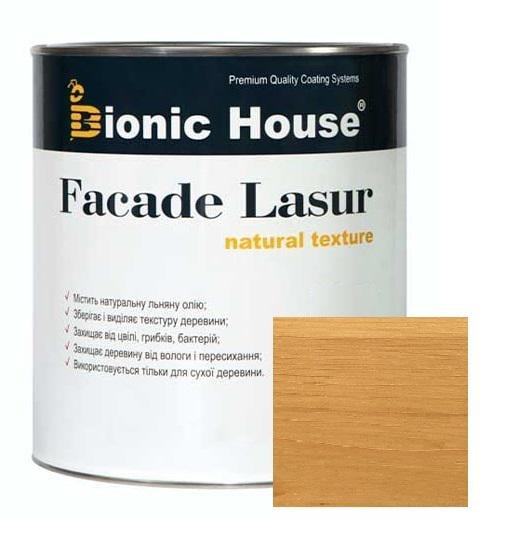 Краска фасадная для дерева Facade Lasur 2,8 л Дуб (18271462) - фото 1