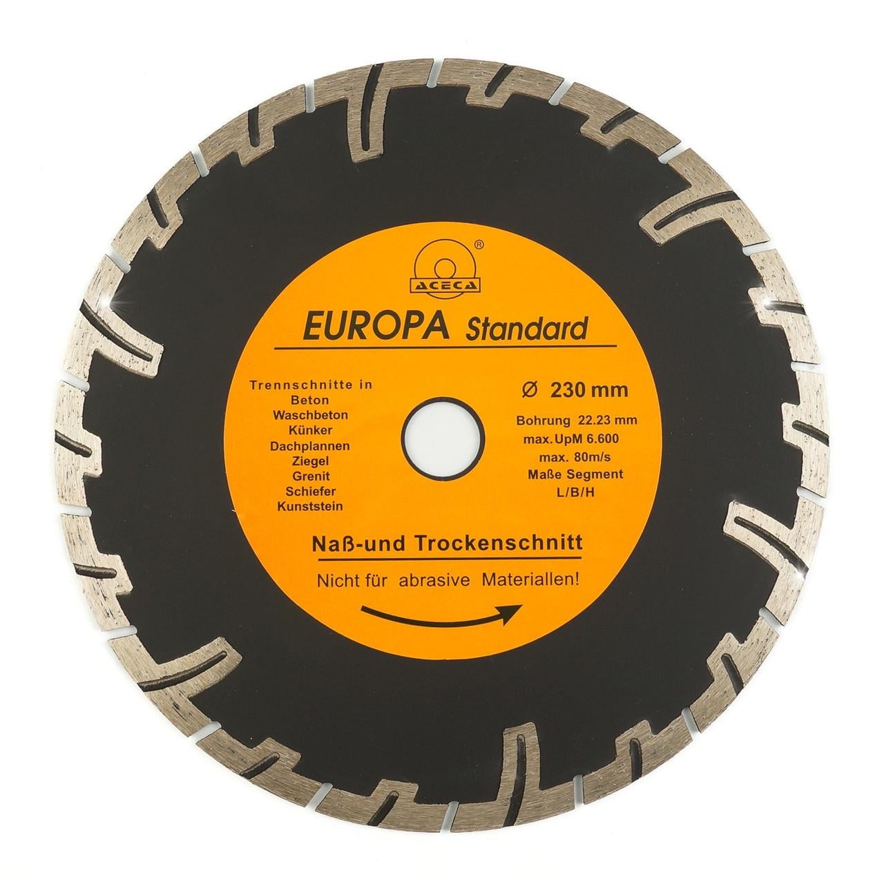 Диск алмазний 230 мм відрізний по бетону/граніту/тротуарній плитці та каменю (2807868766)