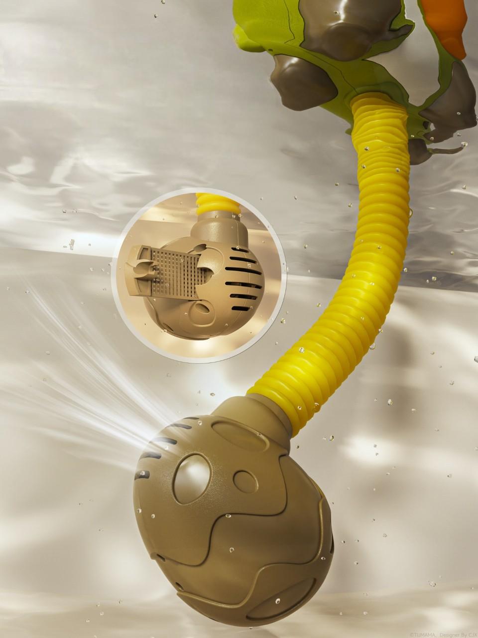 Набір ігровий для ванни Tumama веселий динозавр з водяним душем Різнокольоровий - фото 11