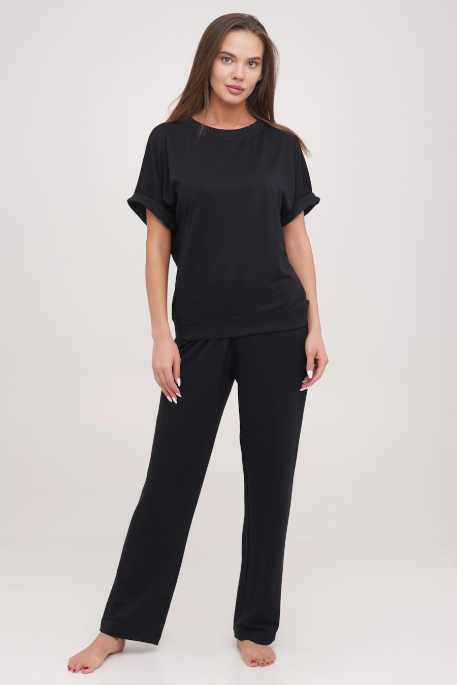 Комплект Effetto футболка/брюки р. 52/3XL Черный (80027) Комплект Effetto футболка/брюки р. 52/3XL Черный (80027)