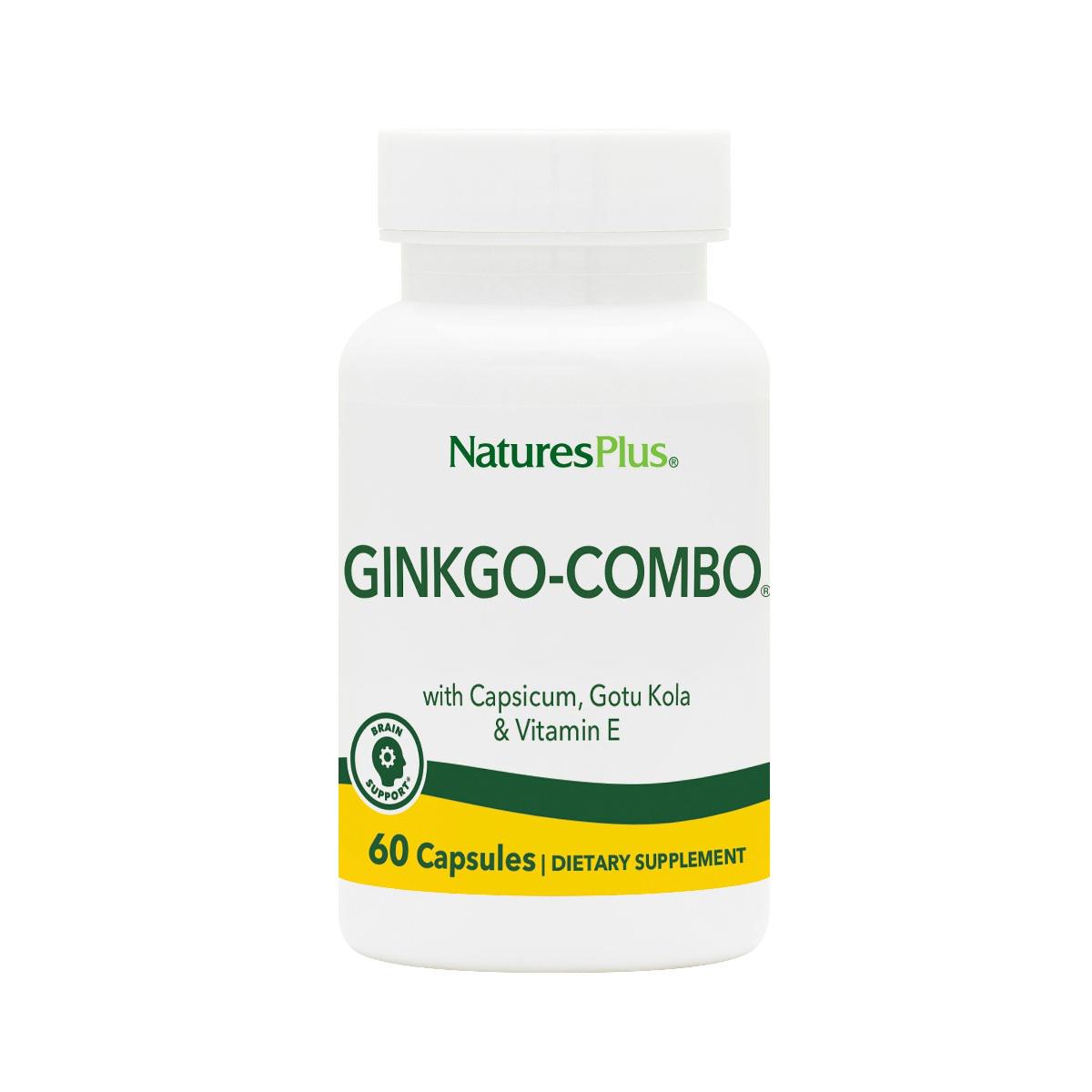 Гинкго-билоба Ginkgo Biloba Complex Natures Plus 60 вег. капс. (4669)