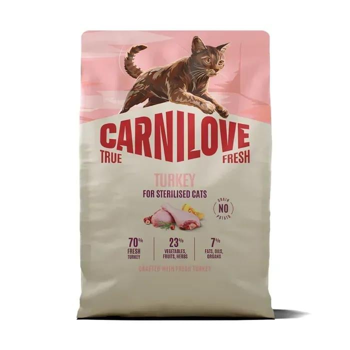 Корм сухий Carnilove True Fresh Beef Sterilised для стерилізованих кішок качка 2 кг (173749)