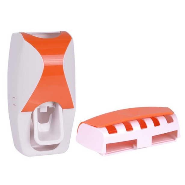 Тримач для зубної пасти та щіток Borofone w-506 автоматичний Помаранчевий (11950melorange)