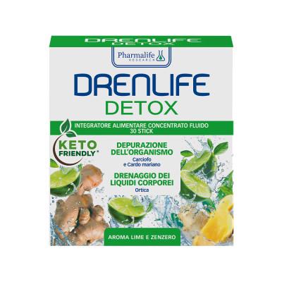 Добавка диетическая Drenlife Detox Pharmalife с ароматом лайма и имбиря 30 стиков по 10 мл (214720)