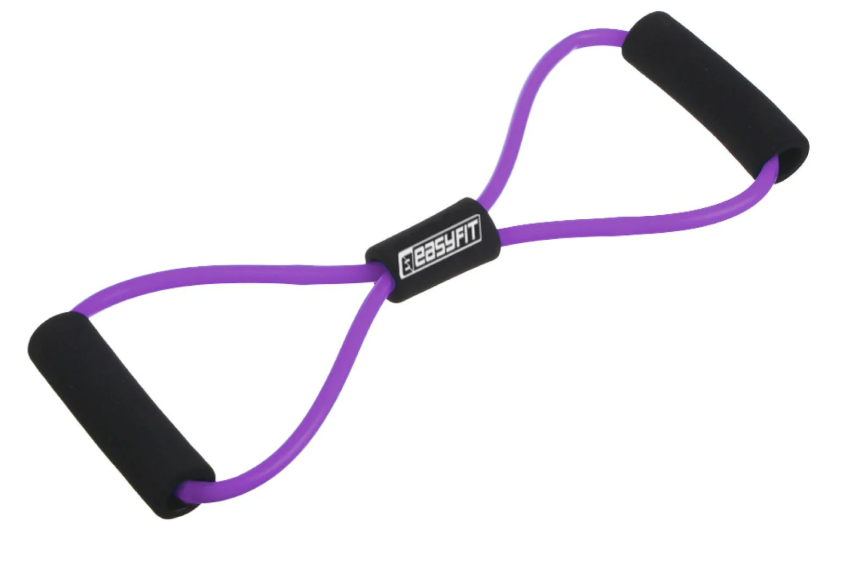 Эспандер трубчатый EasyFit Восьмерка Фиолетовый (EF-3947-V)