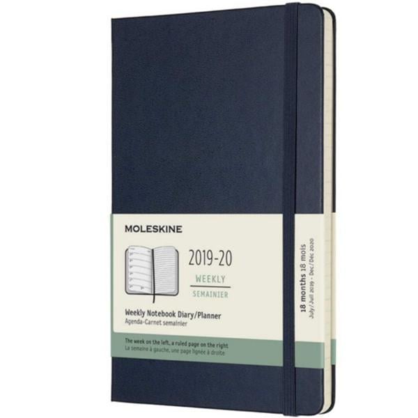 Тижневик Moleskine 2019-2020 середній Сапфіровий (DHB2018WN3Y20)