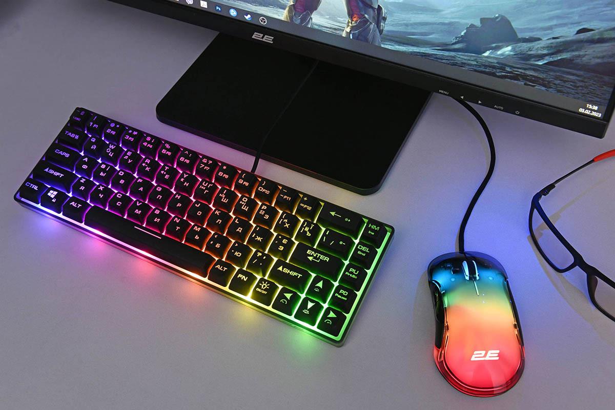 Мишка провідна ігрова 2E GAMING MG345 RGB USB 800-12800 DPI з підсвіткою Чорний (2E-MG345TR) - фото 6