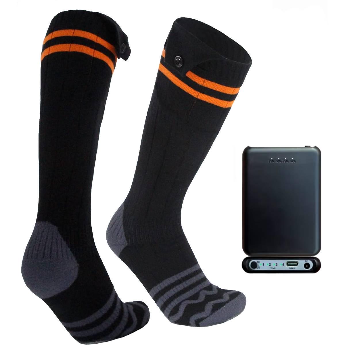 Шкарпетки з підігрівом Lem Berge Heated Socks з акумуляторами 4 рівня нагріву р. 40-45 Чорний (3309882)