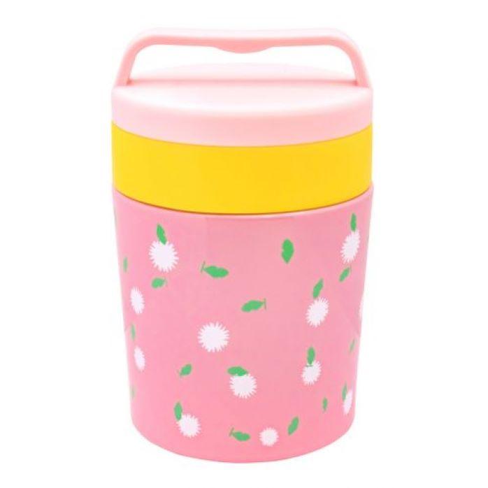 Термос дитячий харчовий FL-1665 Квіти 350 мл Рожевий