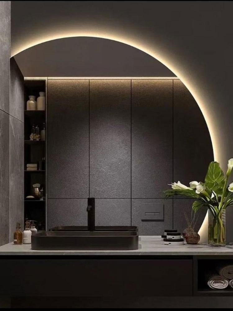 Зеркало с подсветкой SUN d-140-R 100х100 см (10026-L100100stW)