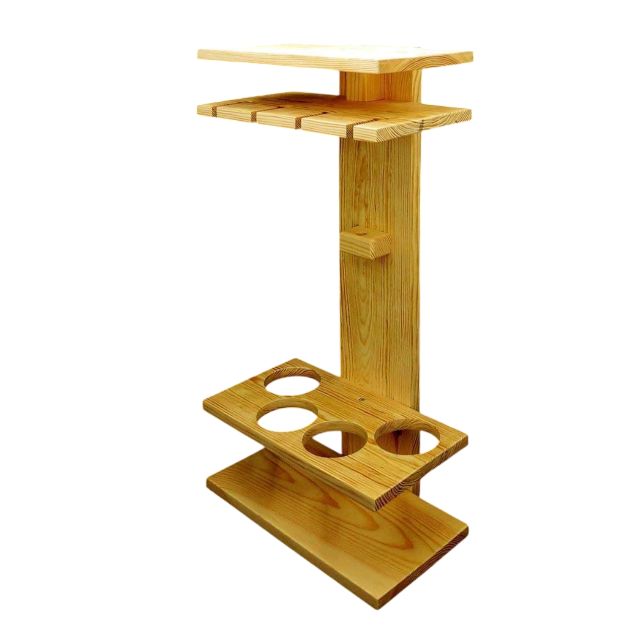 Полка для вина настенная из дерева Кутино Карри (ПНК-015203)