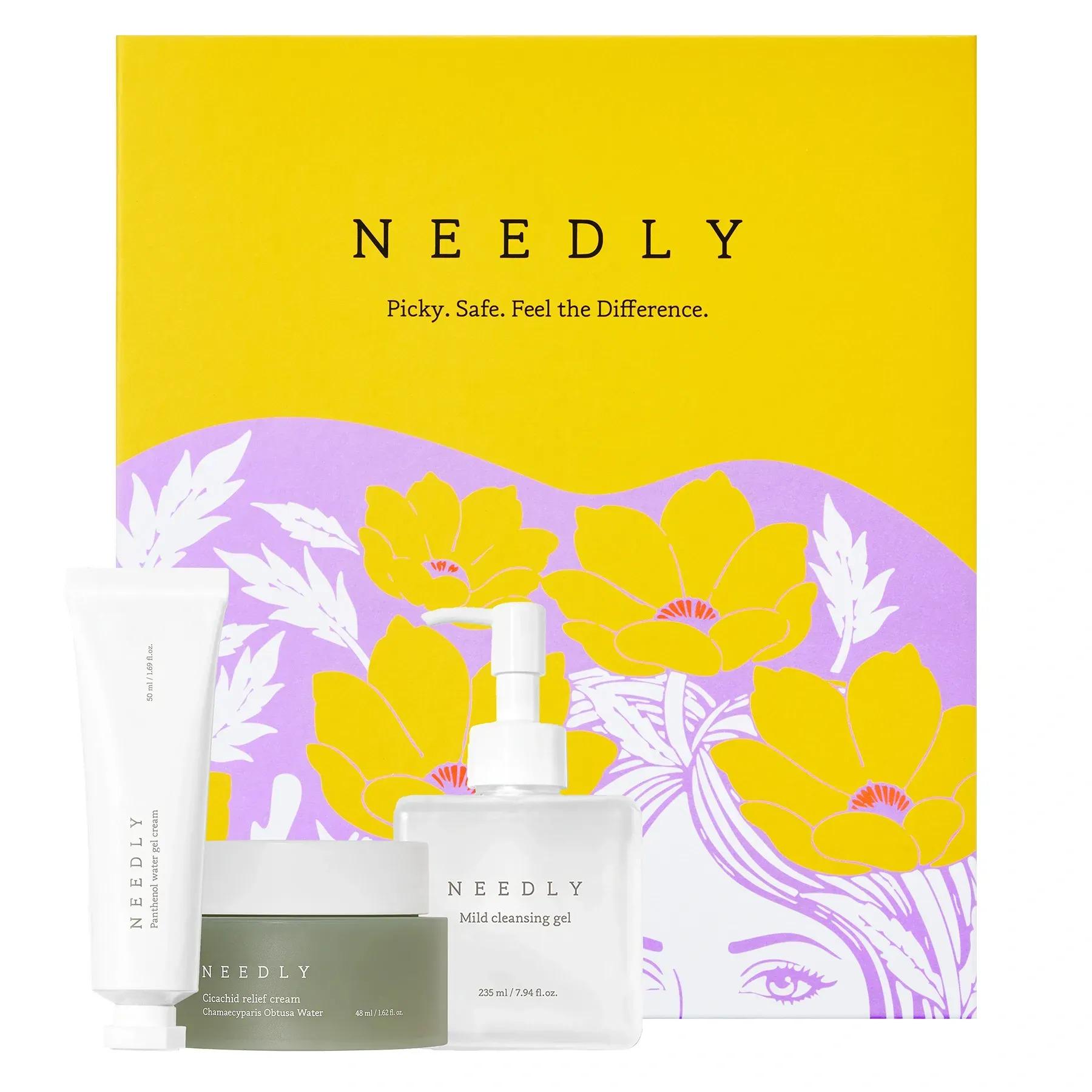 Набор средств для очищения и увлажнения кожи Needly KRKR PR BOX 3 шт.