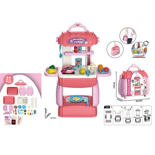 Кухня HOME детская игровая с посудой (8781P)