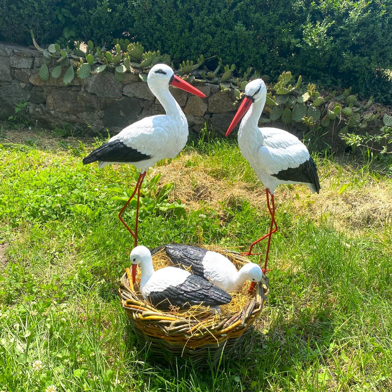 Набір садових фігур Родина лелек №148 - фото 4 Набір садових фігур Родина лелек №148 - фото 4