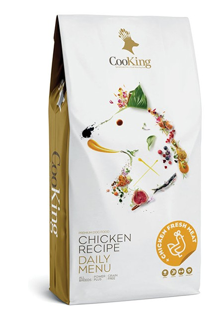 Корм сухой CooKing Dog Chicken для взрослых собак всех пород со свежим куриным мясом 2 кг