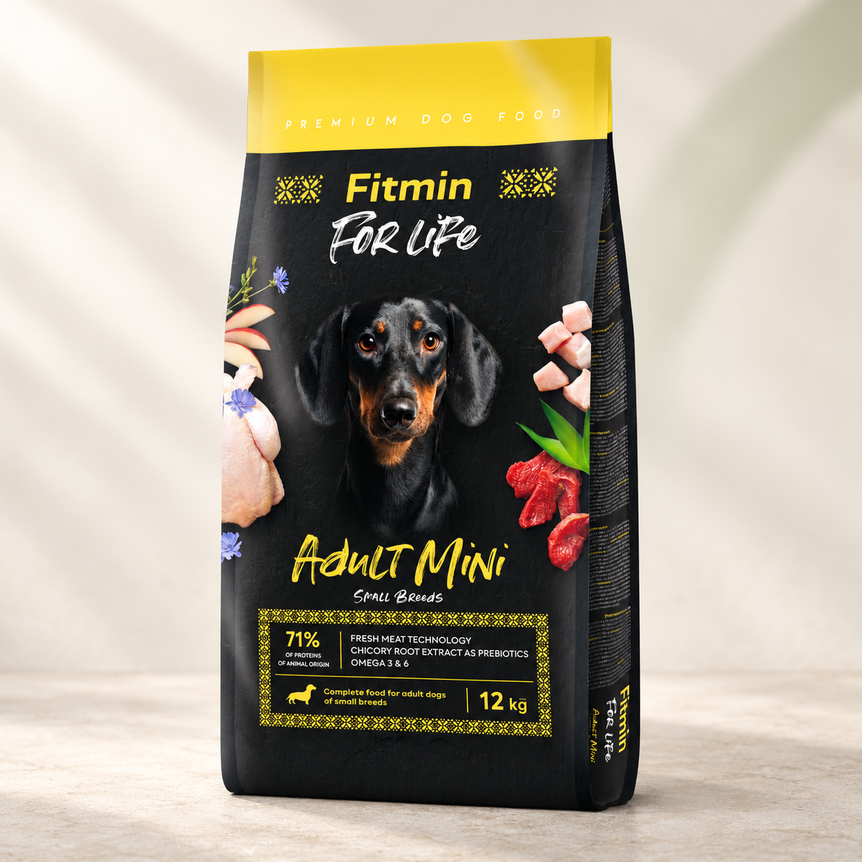Корм сухой Fitmin For Life Mini для взрослых собак малых пород 12 кг (3230112714)