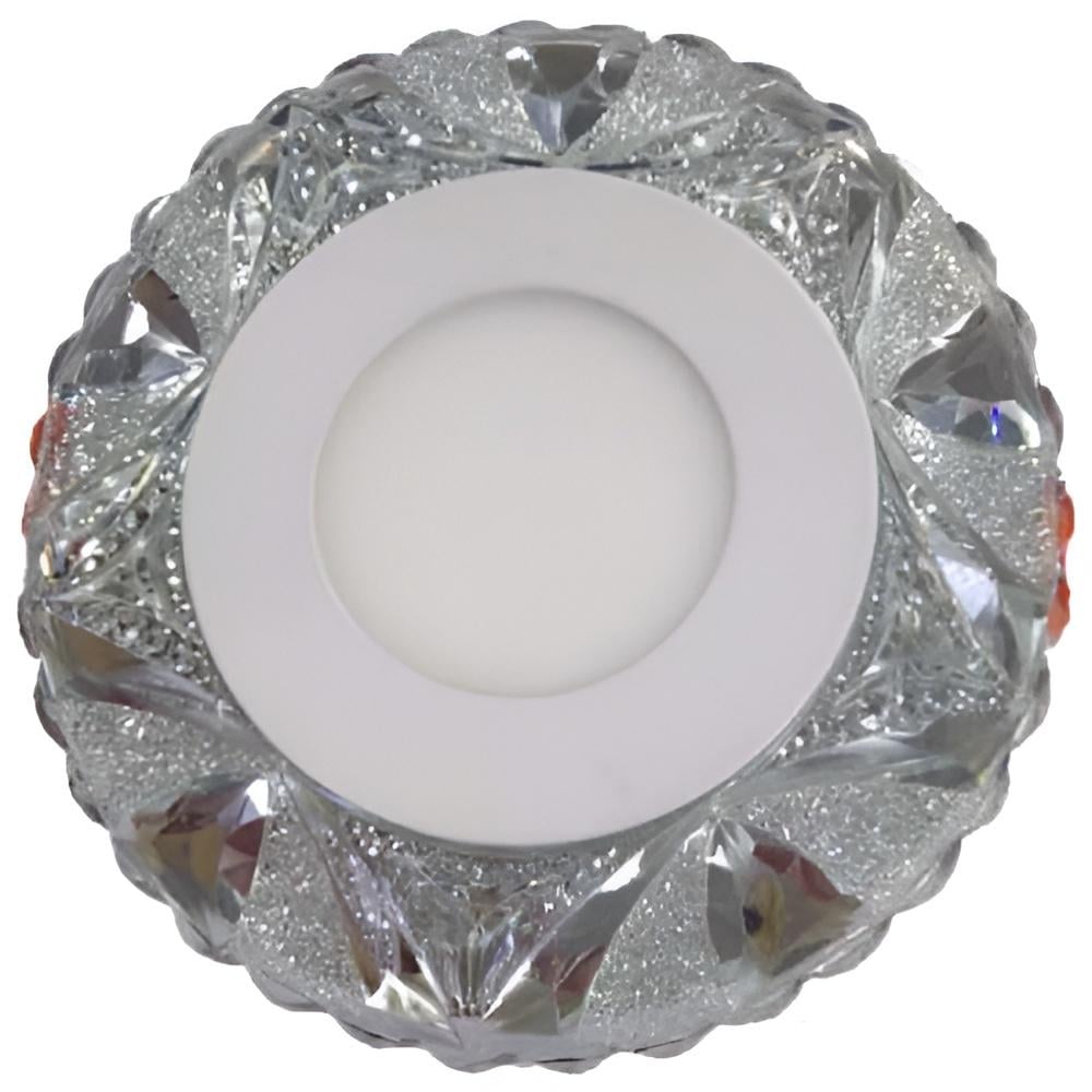 Панель LED Lemanso Лед 3W + 3W 350Lm 4500K с синей подсветкой (LM1008)