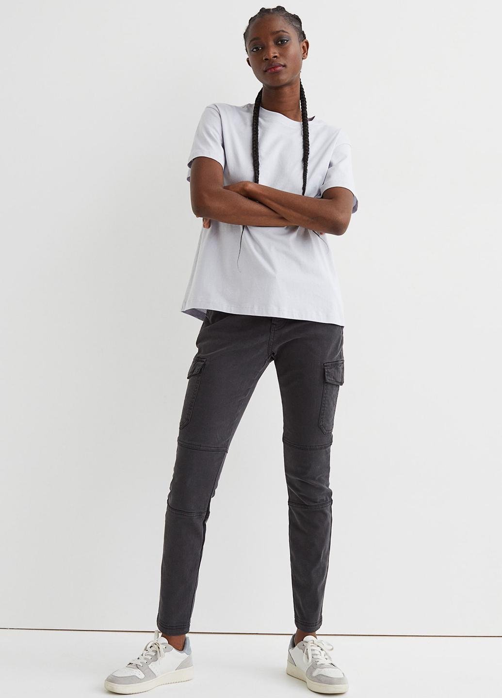 Брюки карго H&M р. 38 Черный (920528002b50)