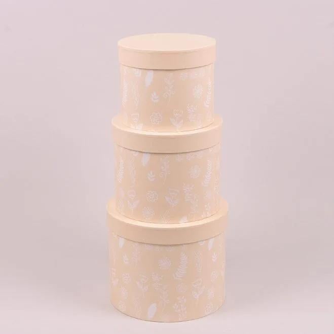 Комплект коробок для цветов Flora Персиковый 3 шт. (38262) - фото 2 Комплект коробок для цветов Flora Персиковый 3 шт. (38262) - фото 2